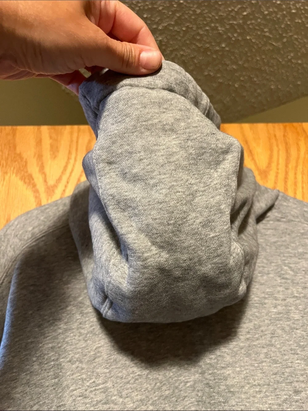 Nike Gray Chiefs Kingdom Crewneck Hoodie with Red & Yellow Graphics